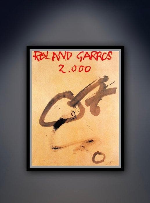 Antoni Tapies - “Roland Garros, 2000”. Gesigneerd in de, Antiek en Kunst, Kunst | Designobjecten