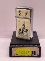 Zippo - SCRIMSHAW SLIM 1992 - MARQUETE - Zonder minimumprijs, Verzamelen, Nieuw