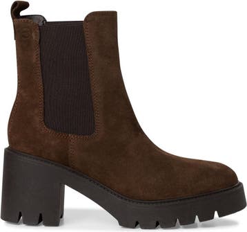 Tamaris - Maat 38 - Vrouwen - Leren Chelseaboot - bruin, Verzenden, Nieuw