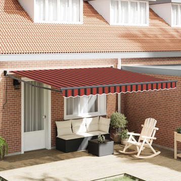 vidaXL Elektrisch zonnescherm 4 x 3,5 m Geel en oranje, Verzenden, Nieuw