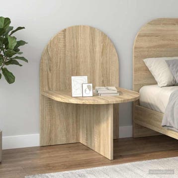 vidaXL Nachtkastje 2 st Sonoma Eiken 48 x 49 x 65 cm, Verzenden, Nieuw, 55 tot 70 cm, 45 tot 65 cm