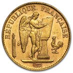 Gouden 20 Francs Guardian Angel (Genius) (1871-1898), Verzenden, Munten