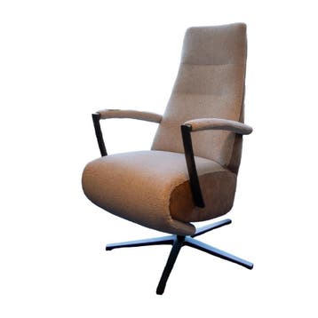 Relaxstoel Carrera showroommodel met 3 motoren, 25% KORTING!, Moderne Relaxstoel Carrera met 3 motoren , Verzenden, Minder dan 75 cm