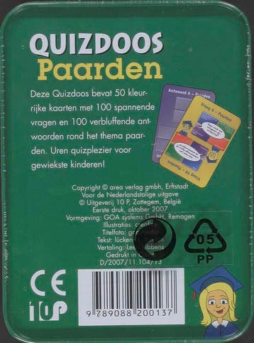 Quizdoos Paarden 9789088200137, Verzenden, Gelezen