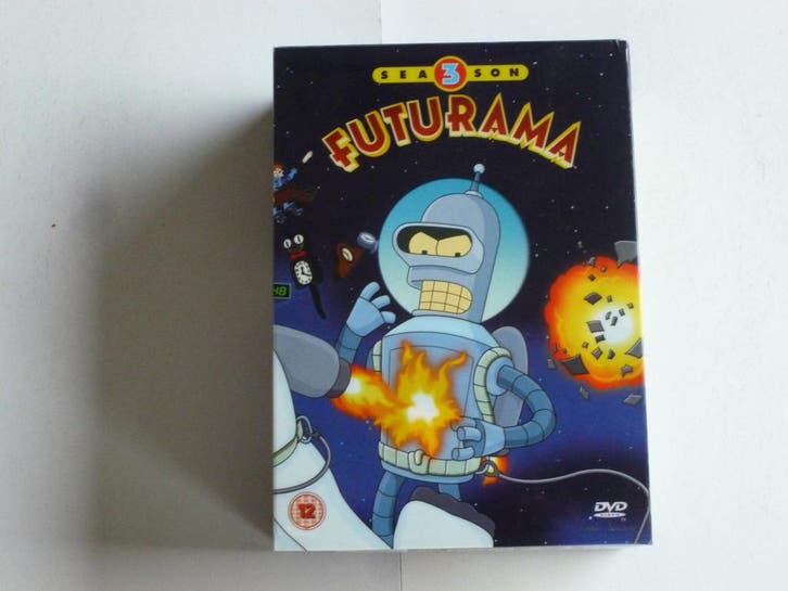 Futurama - Seizoen 3 (4 DVD), Cd's en Dvd's, Dvd's | Tv en Series, Zo goed als nieuw, Ophalen of Verzenden