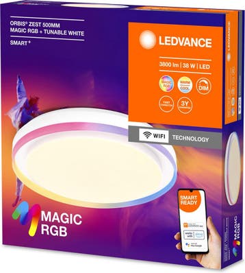 2dekans | Ledvance Smart+ Orbis Zest wifi plafonnière – Ø 50, Ophalen of Verzenden, Zo goed als nieuw