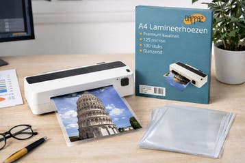 Lamineerhoezen A4 - 100 stuks - 125 micron en 80 Micron, Boeken, Hobby en Vrije tijd, Verzenden, Nieuw