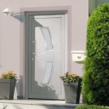 vidaXL Voordeur 98x208 cm wit, Verzenden, Nieuw
