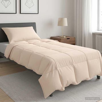vidaXL Dekbedset 2 st Zomer 100% Natuurlijke Kapok Beige, Verzenden, Nieuw, Beige