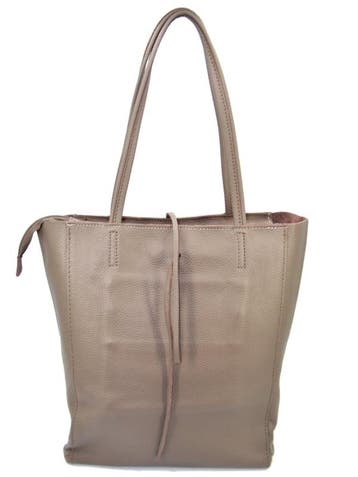 Taupe Vera Pelle leren shopper, Verzenden, Nieuw