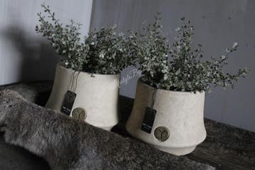 Brynxz ronde pot Luxury Taupe 19 x 15 cm, Ophalen of Verzenden, Nieuw
