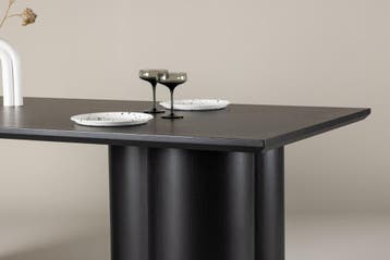 eettafel-olivya-6-personen-zwart-mdf-210x100cm-the-outsider, Huis en Inrichting, Verzenden, Nieuw