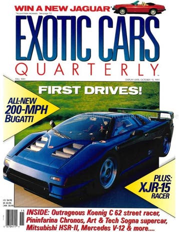 1991 ROAD AND TRACK EXOTIC CARS QUARTERLY VOL.2, NR.3 (FALL, Nieuw, Author