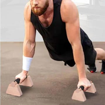 Houten Push-Up Bars Set van 2 voor Krachttraining, Verzenden, Nieuw