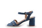 Manfield Sandalen in maat 38 Blauw, Sandalen of Muiltjes, Zo goed als nieuw, Manfield, Verzenden