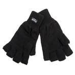 Handschoenen zonder vingers zwart thinsulate, polsmofjes...
