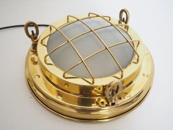 Wandlamp - Messing, Glas - Nautische scheidingswand