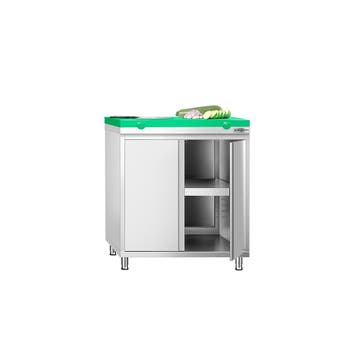 GGM Gastro | Gesloten RVS werktafel KOPENHAGEN PREMIUM - |, Verzenden, Nieuw in verpakking, Meubilair