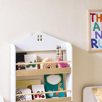 2dekans | SoBuy KMB121-WN Boekenkast voor kinderen, 4, Ophalen of Verzenden, Zo goed als nieuw