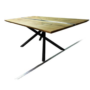 bert plantagie Eettafel Maas Epoxy - Ongebruikt, Huis en Inrichting, 100 tot 150 cm, Eikenhout, Ophalen of Verzenden, Zo goed als nieuw