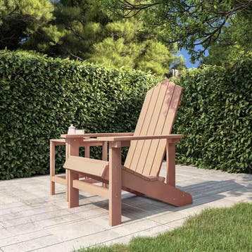 vidaXL Tuinstoel Adirondack HDPE bruin, Verzenden, Nieuw