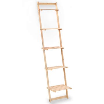 vidaXL Wandrek ladder 41,5x30x176 cm cederhout, Minder dan 50 cm, Verzenden, Nieuw, 150 tot 200 cm