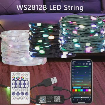 WS2812B Adressable RGB LED Stringverlichting met USB Control, Verzenden, Nieuw