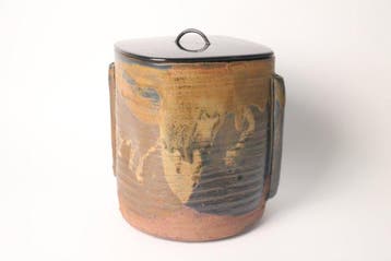 Prachtige Takatori-stijl Mizusashi (waterkan) door Suda