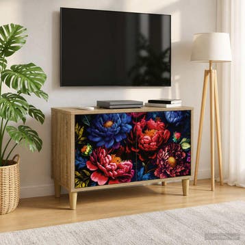 vidaXL Tv-meubel KIEL 69 x 33 x 50 cm Sonoma Bewerkt hout, Minder dan 50 cm, Verzenden, Nieuw, Minder dan 100 cm