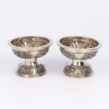 Specerijen bakje. - Tazza (2) - .900 zilver