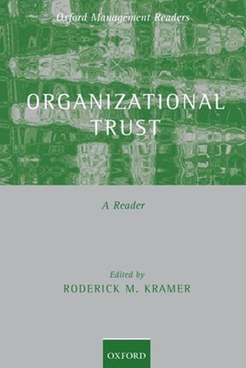 Organizational Trust - Kramer 9780199288502, Verzenden, Gelezen, Kramer