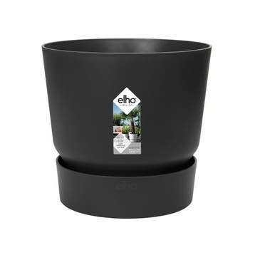 Elho Greenville Bloempot Zwart - Ø39cm H37cm, Huis en Inrichting, Verzenden, Nieuw