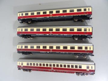 Fleischmann H0 - Treinset (4) - 4 TEE-snelwagen met eetwagen, Nieuw