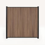 ACTIE - Premium Composiet Schutting Verticaal Rhombus Teak, Ophalen of Verzenden, Nieuw, Kunststof, 1 tot 2 meter