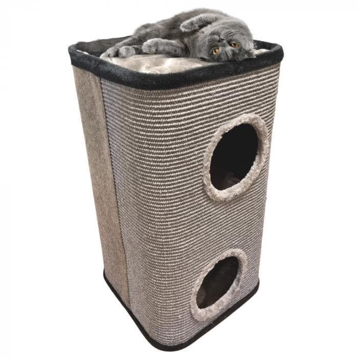 Topmast Krabton Cattower - Taupe/Grijs - Diverse maten, Dieren en Toebehoren, Krabmeubelen, Krabton, Nieuw, Verzenden