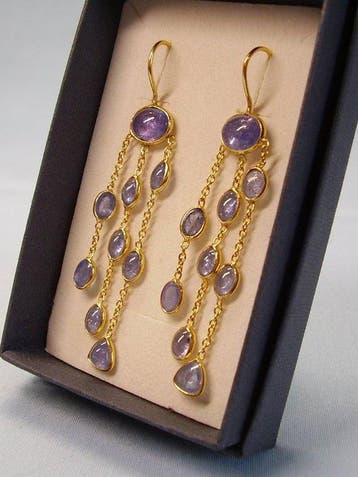 Zonder minimumprijs - Oorbellen Zilver, Verguld - 12.00ct., Nieuw