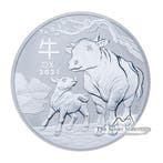 1 kilo zilveren Lunar munt 2021, Postzegels en Munten, Verzenden