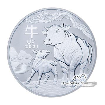1 kilo zilveren Lunar munt Year of the Ox 2021, Verzenden