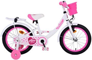 Volare Ashley Kinderfiets - Meisjes - 16 inch - Wit, Overige merken, Zijwieltjes, 16 tot 20 inch, Nieuw
