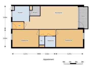 Te Huur 3 Kamer Appartement Witherenstraat In Venlo, Direct bij eigenaar, Limburg, Appartement, Venlo