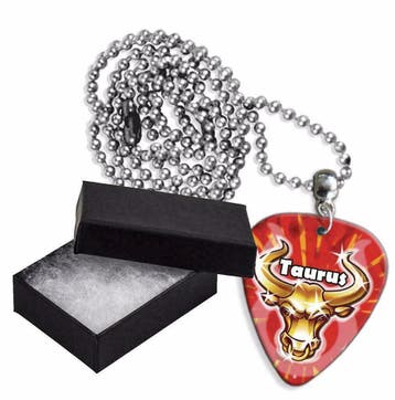 Stier plectrum ketting, sleutelhanger of oorbellen, Ophalen of Verzenden, Nieuw