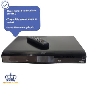 Sharp AQUOS BD-HP20S | Blu Ray Speler | HDMI | DVD Speler, Verzenden, Zo goed als nieuw, Overige merken