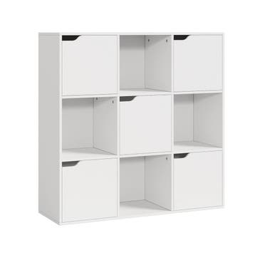 Kinderkast Ljunshund 90x90x30 cm wit [en.casa], Verzenden, Nieuw