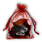 Organza zakjes rood met vlinders - 11x16 cm 100 stuks / c..., Verzenden, Nieuw