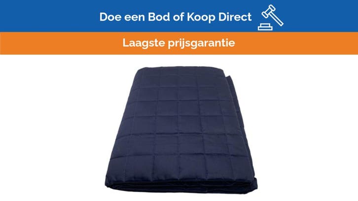 Bieden: Quilt Cotone Navy Blue Single Marine Quilt - Durabl, Huis en Inrichting, Woonaccessoires | Kussens, Nieuw, Ophalen of Verzenden
