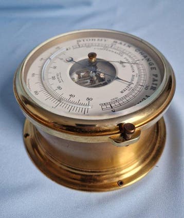 Schatz - Weerstation - geslepen - Barometer/ thermometer, Antiek en Kunst
