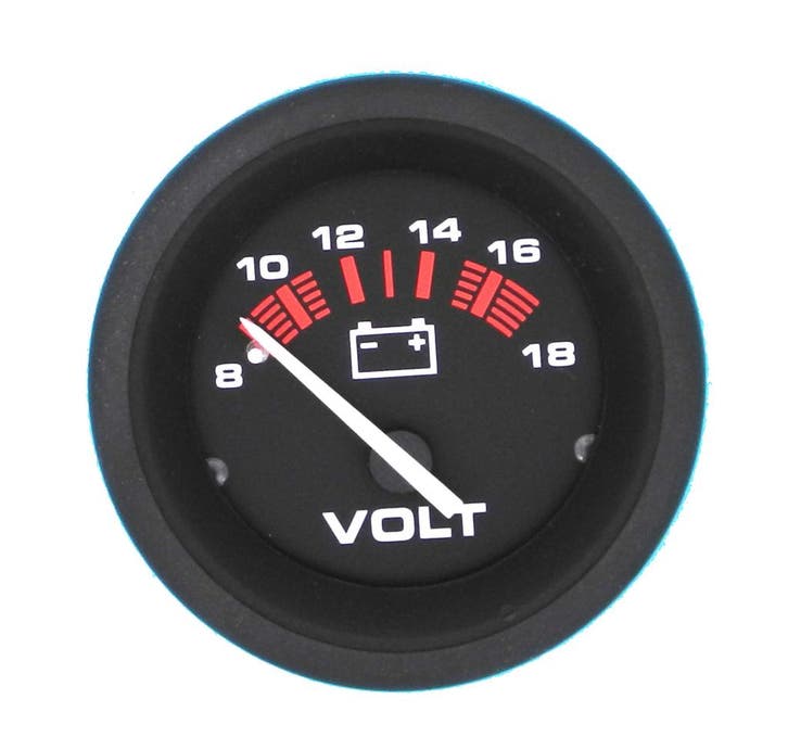 VOLTMETER 12 VOLT 60 MM -VEETHREE AMEGA, Watersport en Boten, Bootonderdelen, Nieuw, Zeilboot of Motorboot, Ophalen of Verzenden