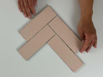 Vloertegel/Wandtegel Roze 6x18,6cm (Muurtegels), Keramiek, Nieuw, Minder dan 20 cm, 10 m² of meer