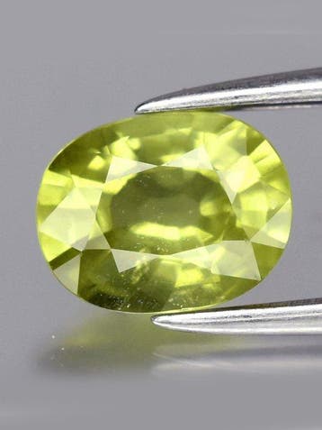Zonder minimumprijs - 1 pcs Groen, Geel Saffier - 1.08 ct -, Sieraden, Tassen en Uiterlijk, Nieuw