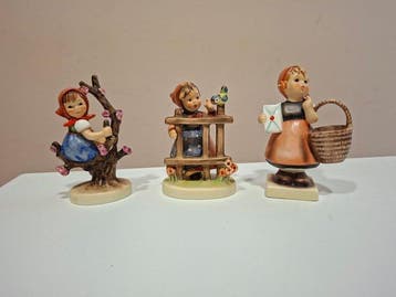 Goebel - M.I. Hummel - Beeld, Lotto di 3 Statuette Goebel